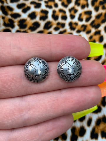 STERLING SILVER BUNNY STUDS