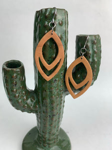 HERMAN OAK LEATHER EARRINGS